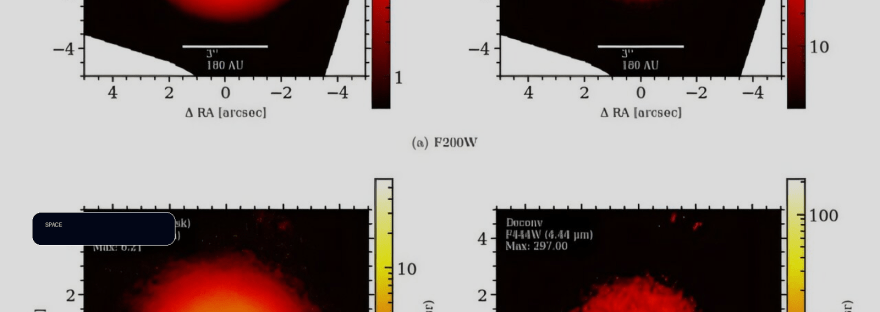 Webb reveals warped structure in nearby TW Hydrae's protoplanetary disk illustration