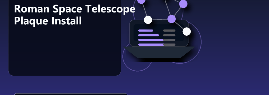 Roman Space Telescope Plaque Install illustration