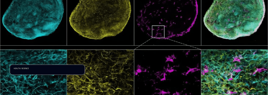 3D brain tissue model recreates key Alzheimer's interactions for drug testing illustration