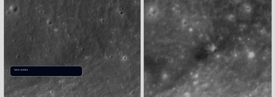 Here Are the First Images of the Crater Left on the Moon illustration