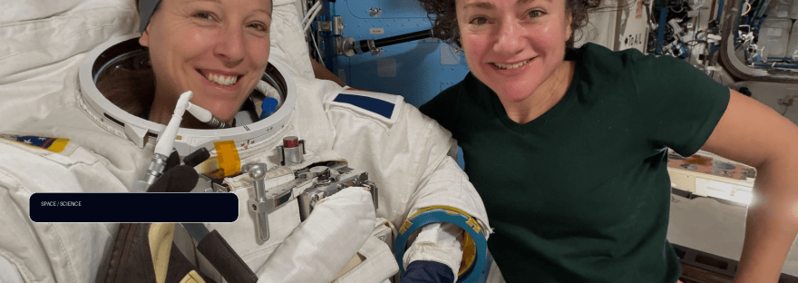 Station Crew Gears Up for Next Spacewalk illustration